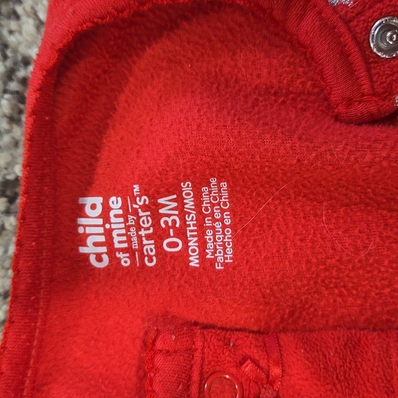 Red Penguin Baby One Piece - Picture 3 of 3